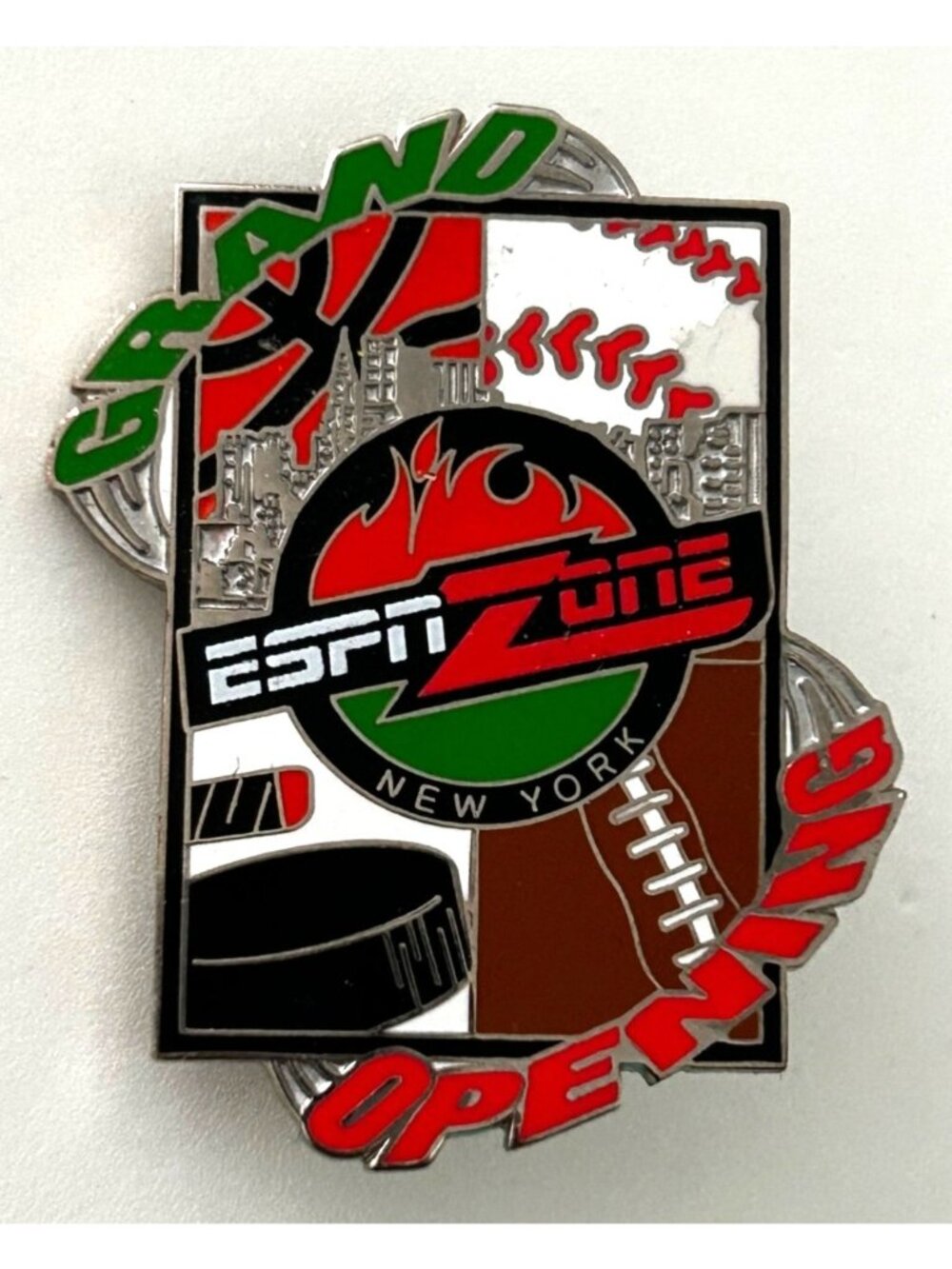 ESPN Zone New York Grand Opening Y2K 1999 Collectible Lapel Pin Sports